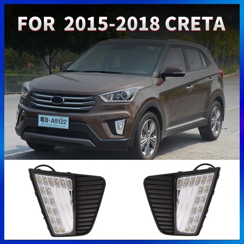 Дневные ходовые огни для Hyundai IX25 Creta 2014 2015 2016 2 шт.