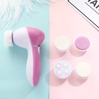 face cleansing brush 5 in 1silicone facial brush deep cleaning pore electric wash face machine skin care waterproof facial brush