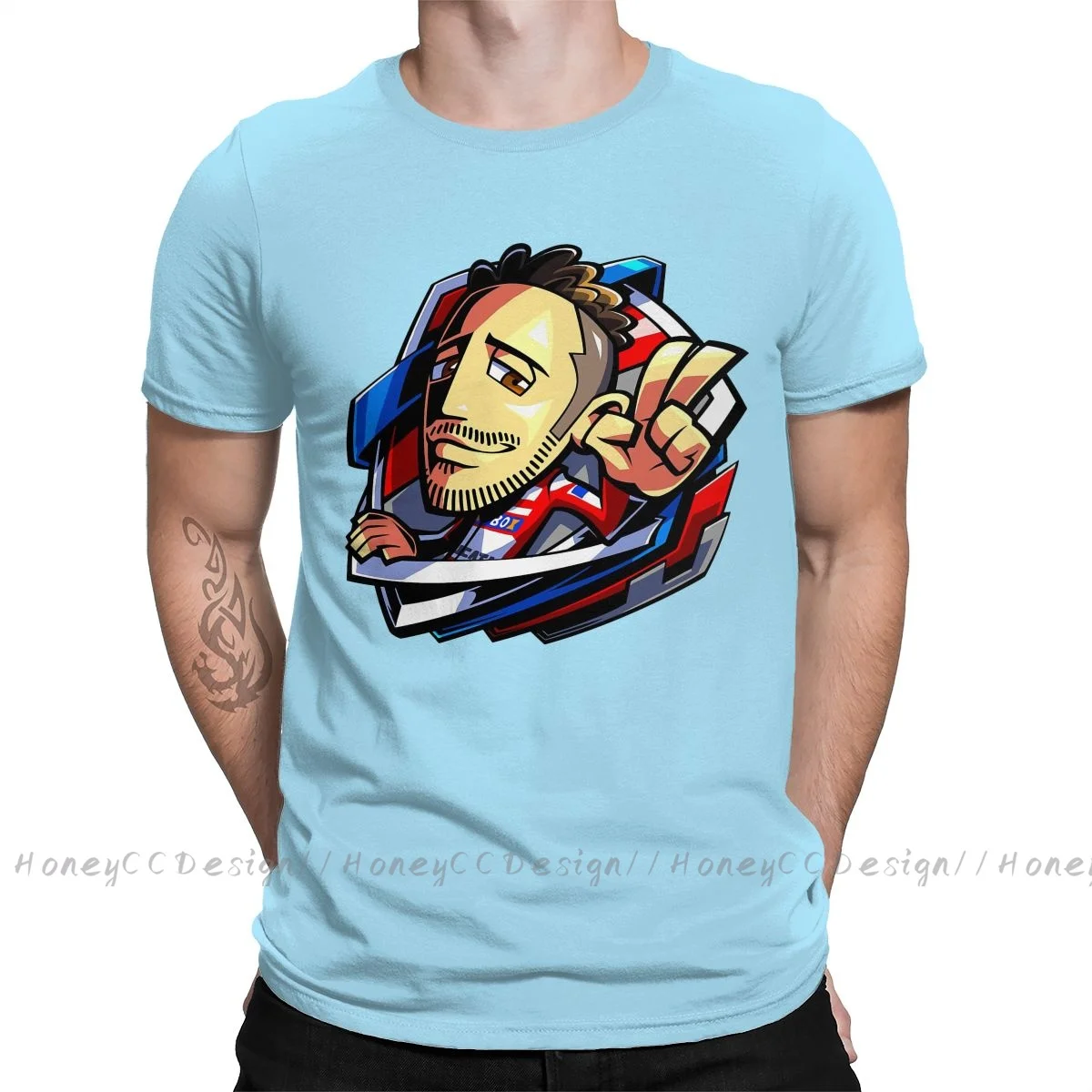Andrea Dovizioso T-Shirt Men Top Quality 100% Cotton Short Cool Davizioso For You Summer Sleeve asual Shirt Loose Tees