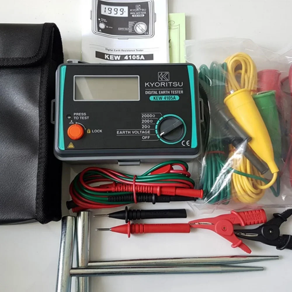 Совершенно новый цифровой тестер заземления Kyoritsu 4105A-H для напряжения