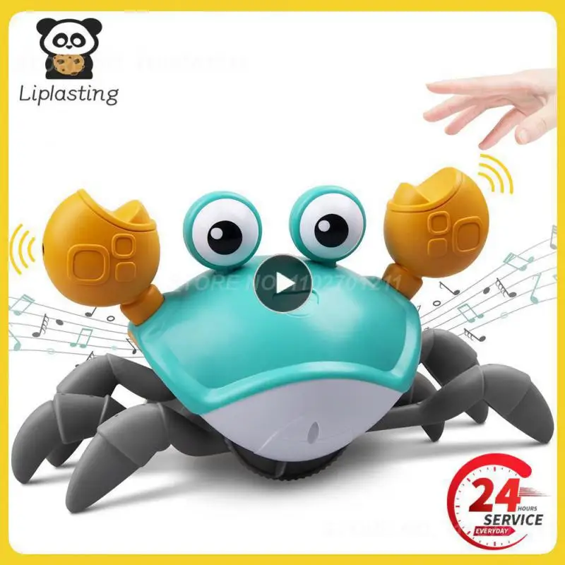 

High-quality Crawling Crab Usb Charging Electronic Musical Crab Automatically Avoid Obstacles Child Development Montessori Toys