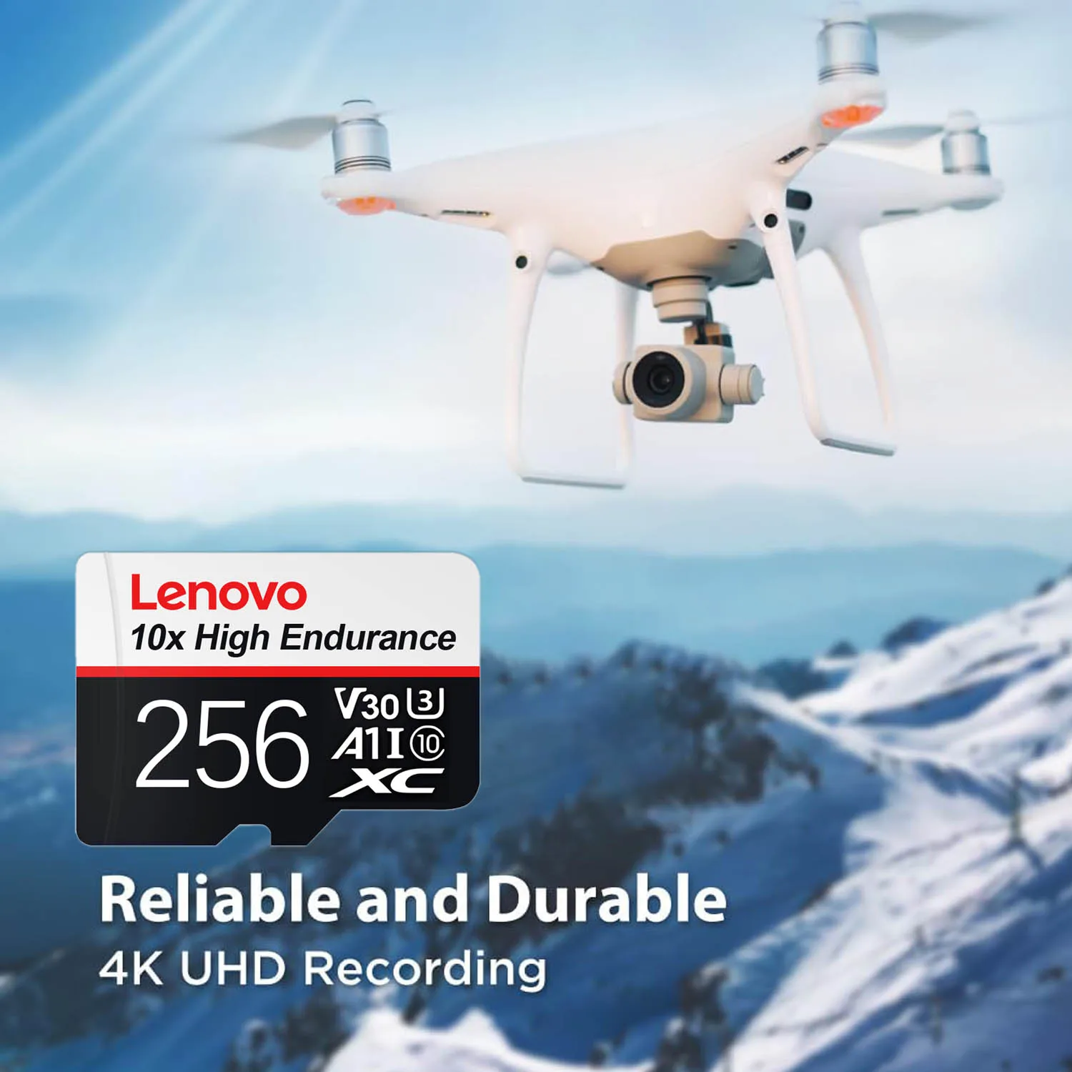 Фото НОВАЯ высокоскоростная карта памяти Lenovo Micro SD 512 ГБ U3 V30, карта памяти 256 ГБ, 128 ГБ, 64 ГБ, TF-карта для мобильного телефона, камеры, компьютера №5
