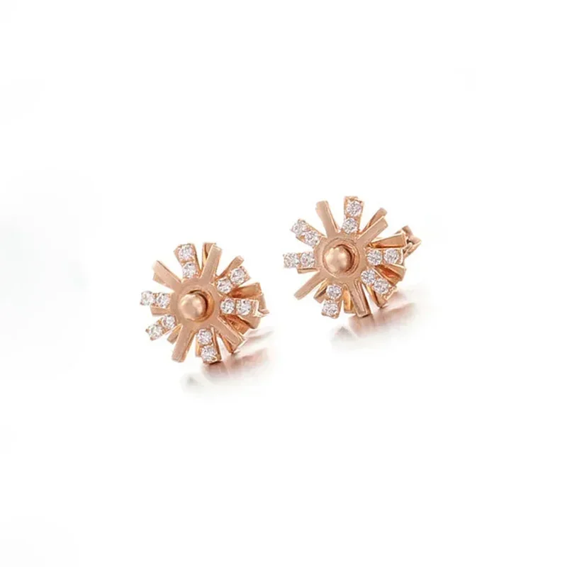 Элегантные Двухъярусные Висячие Серьги Со Снежинками Для Женщин