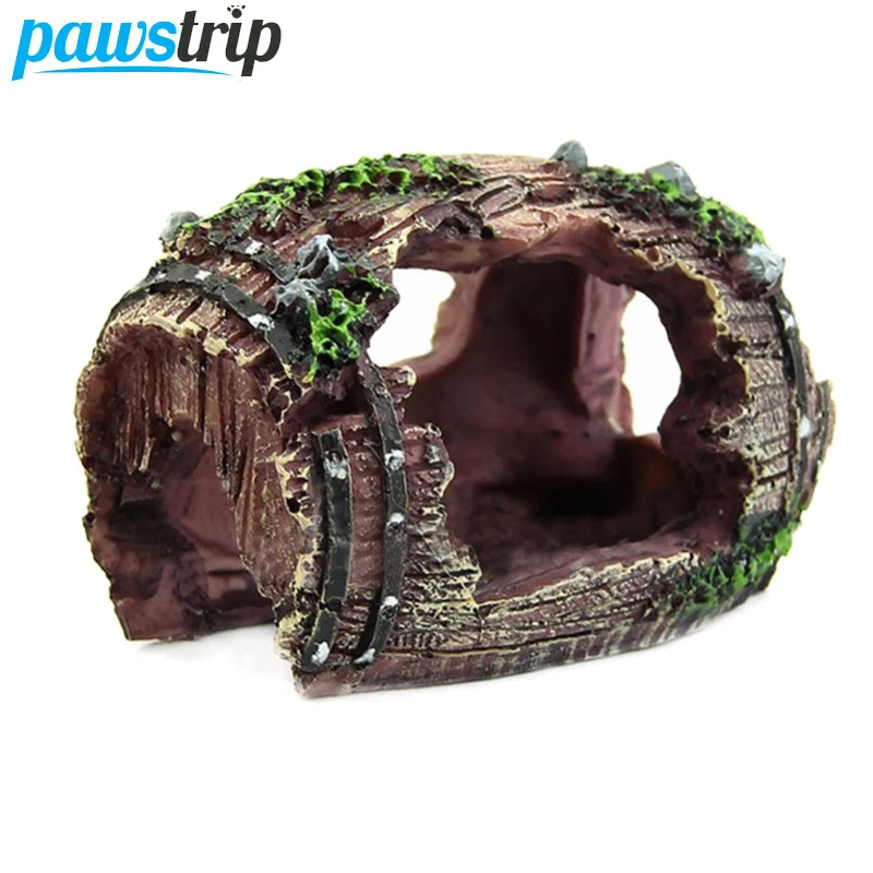 

Resin Aquarium Fish Tank Ornaments Imitation Wine Barrel Cave Landscaping Accessories for Fish Tank Aquarium Decoration