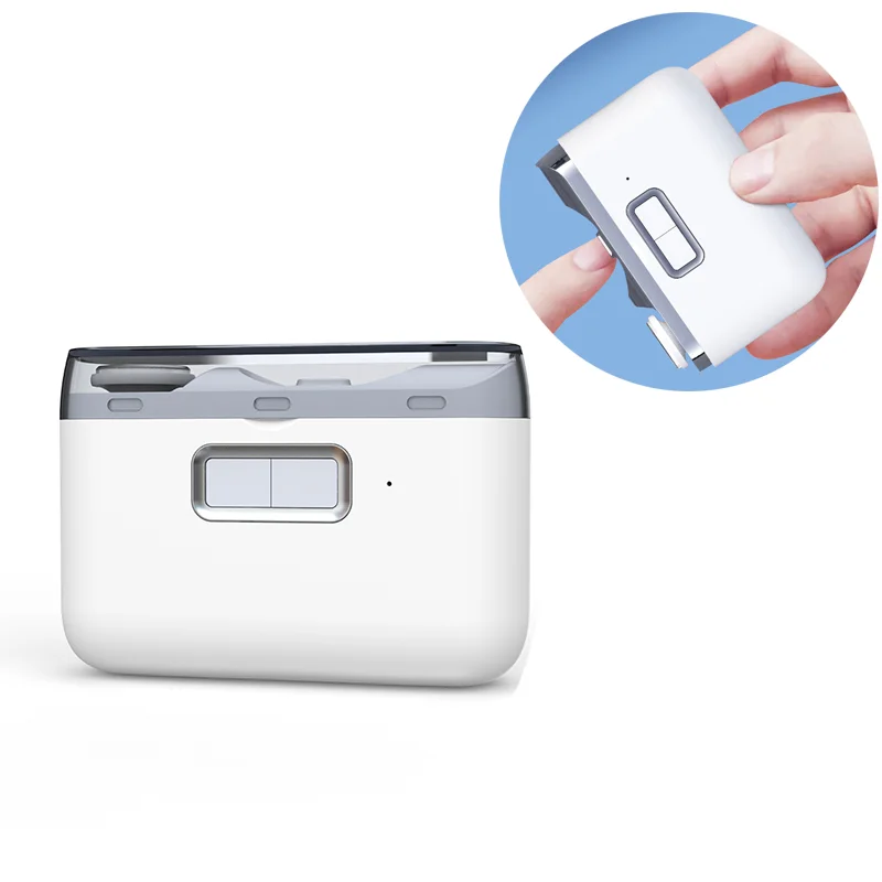 

Automatic Electric Nail Clippers USB Rechargeable Nail Trimmer Grinder Clipper Cutter Polishing Tools With Light For Baby Adult