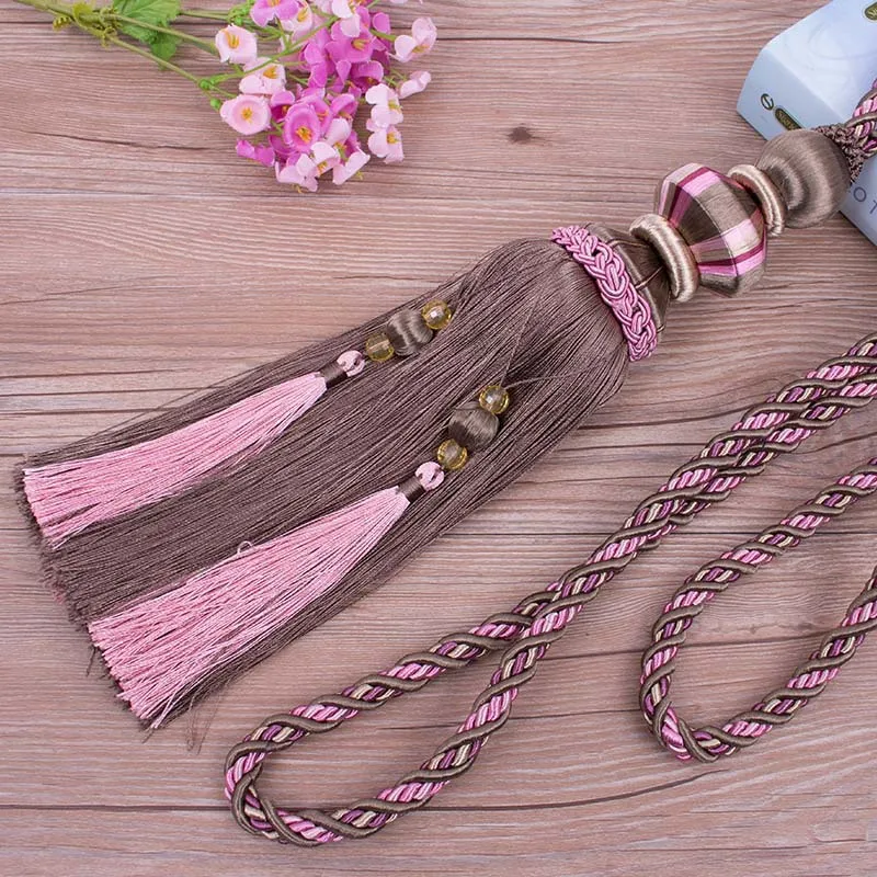 

European-style Curtain Hanging Ball Rope Curtain Tiebacks Hanging Tassel Bandages Brushes Curtain Accessories