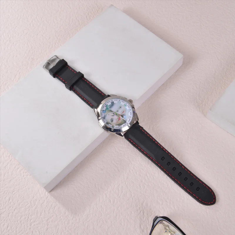 HIBODY New DIY Custom Color Picture Dial Watch Trendy and Versatile Quartz Couple Alloy Watch