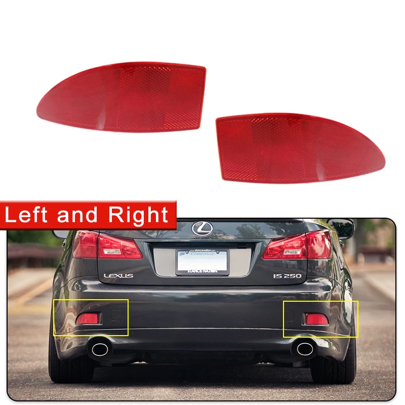 

2 шт. для Lexus IS250 IS300 IS350 2006 ~ 2013 задний тормозной бампер отражатель лампа задний стоп-сигнал Задний сигнал задний свет аксессуары для автомобиля