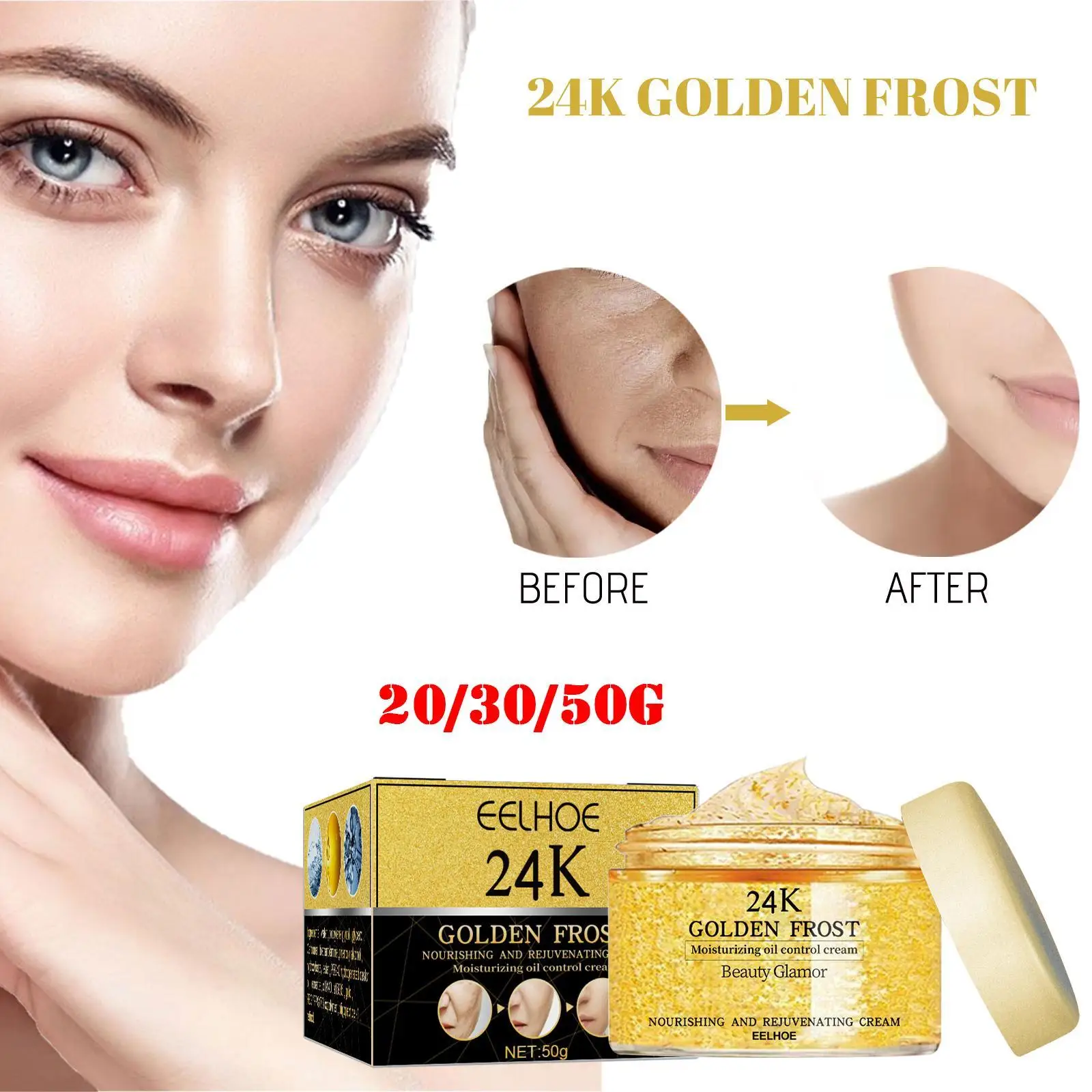 

24K Gold Face Mask Serum Cream Deep Moisturizing Repair Sleeping Mask Anti-aging Skin Hydration Face Cream Skin Care