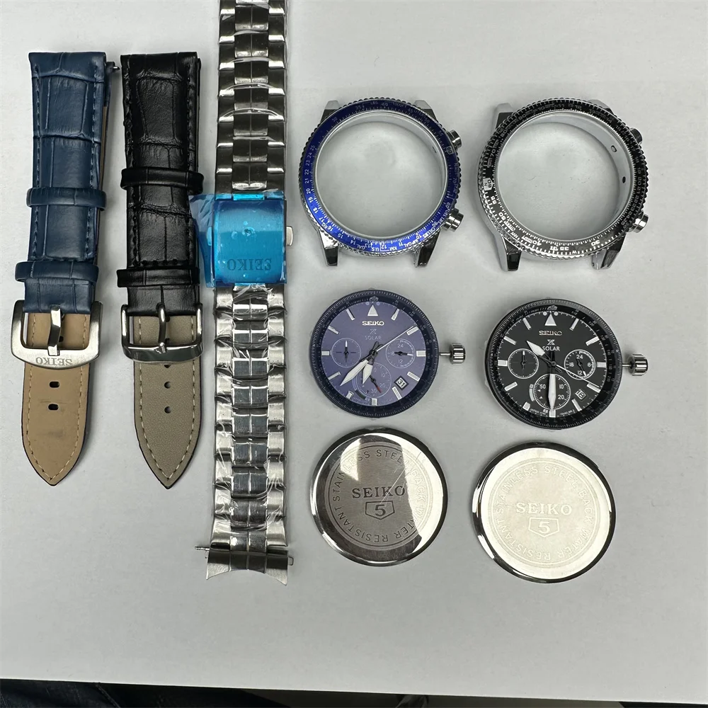 

Роскошные многофункциональные мужские спортивные часы Seiko с хронографом из нержавеющей стали с немеханическим кварцевым ремешком и подаро...
