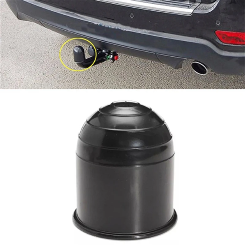 

Universal 50MM Trailer Accessories Black Trailer Ball Cover Tow Bar Ball Cover Cap Hitch Protection Car Styling