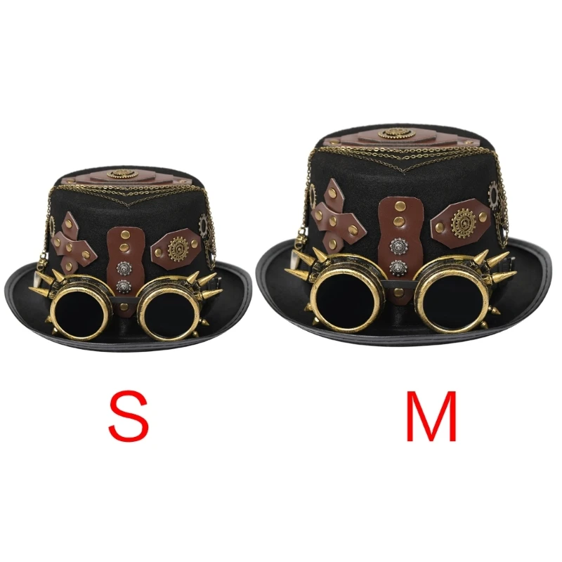 

Unisex Top Hat Industrial Age Gothic Billycock Cosplay for ComicCon Accessories