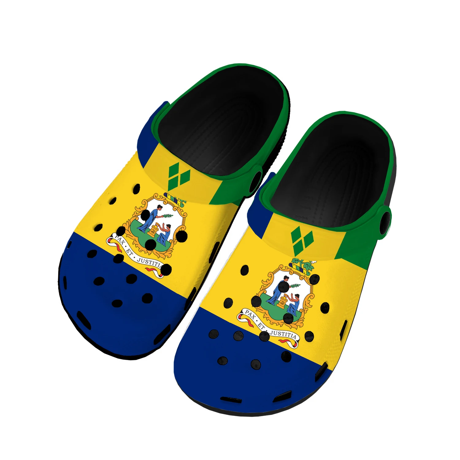 

Saint Vincent and the Grenadines Flag Home Clogs Custom Water Shoes Mens Womens Teenager Shoe Breathable Beach Hole Slippers