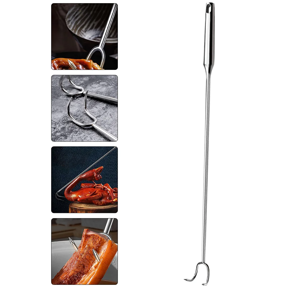 

Meat Hook Hooks Flipper Food Turner Pigtail Flipping Stainless Steel Butcher Bbq Turning Poultry Processing Tool Bacon Barbeque