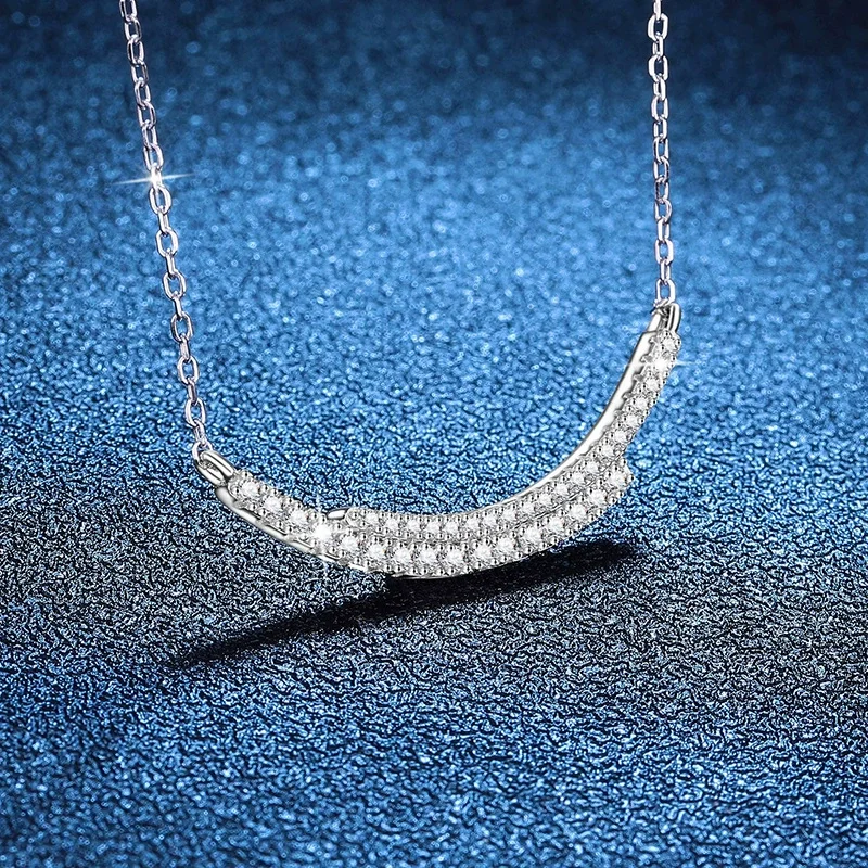 Серебряное ожерелье с муассанитом NoEnName_Null