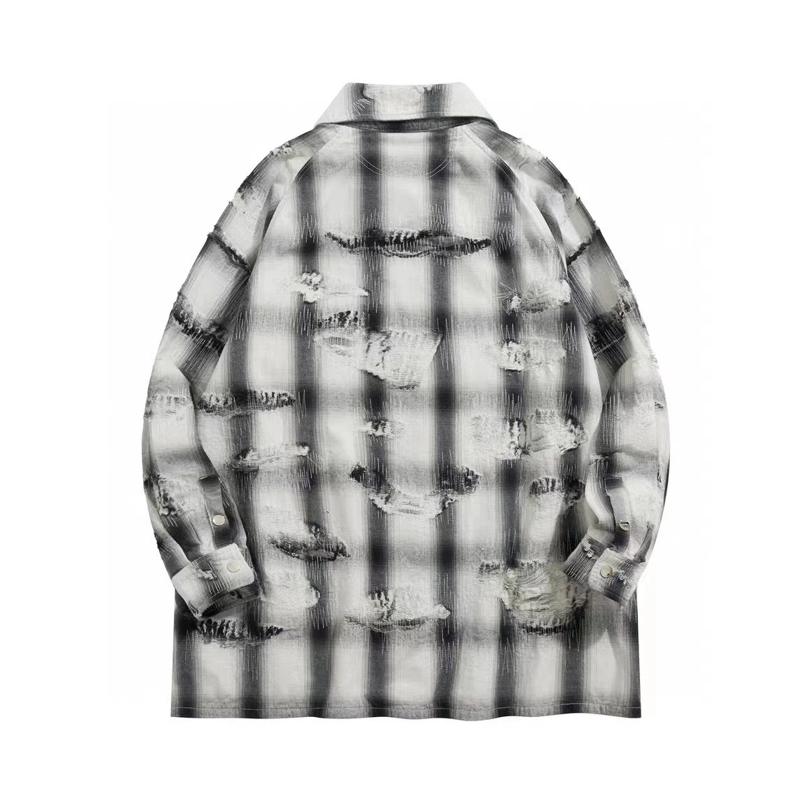 

NIGO Worn Out Plaid Shirt Jacket NGVP #nigo5889
