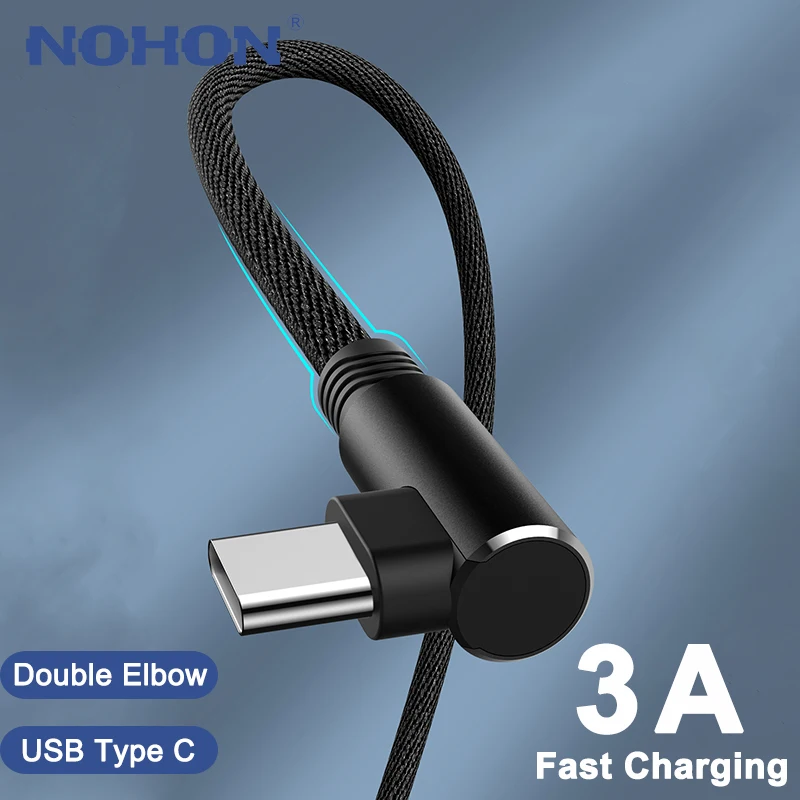 

Кабель USB Type-C 90 градусов для Samsung S20 S21 S22 S23 Ultra A51 A52 A53 A72 A73 3A, шнур для быстрой зарядки и передачи данных, зарядный провод USB C