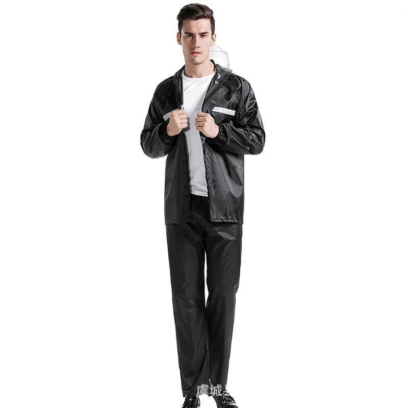 

Tourist Waterproof Motorcycle Raincoat Men's Cycling Biker Raincoat Men Rainwear Rain Suit Capas De Chuva Camping Supplies