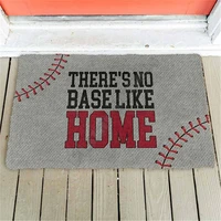 theres no base like home doormat non slip door floor mats decor porch doormat