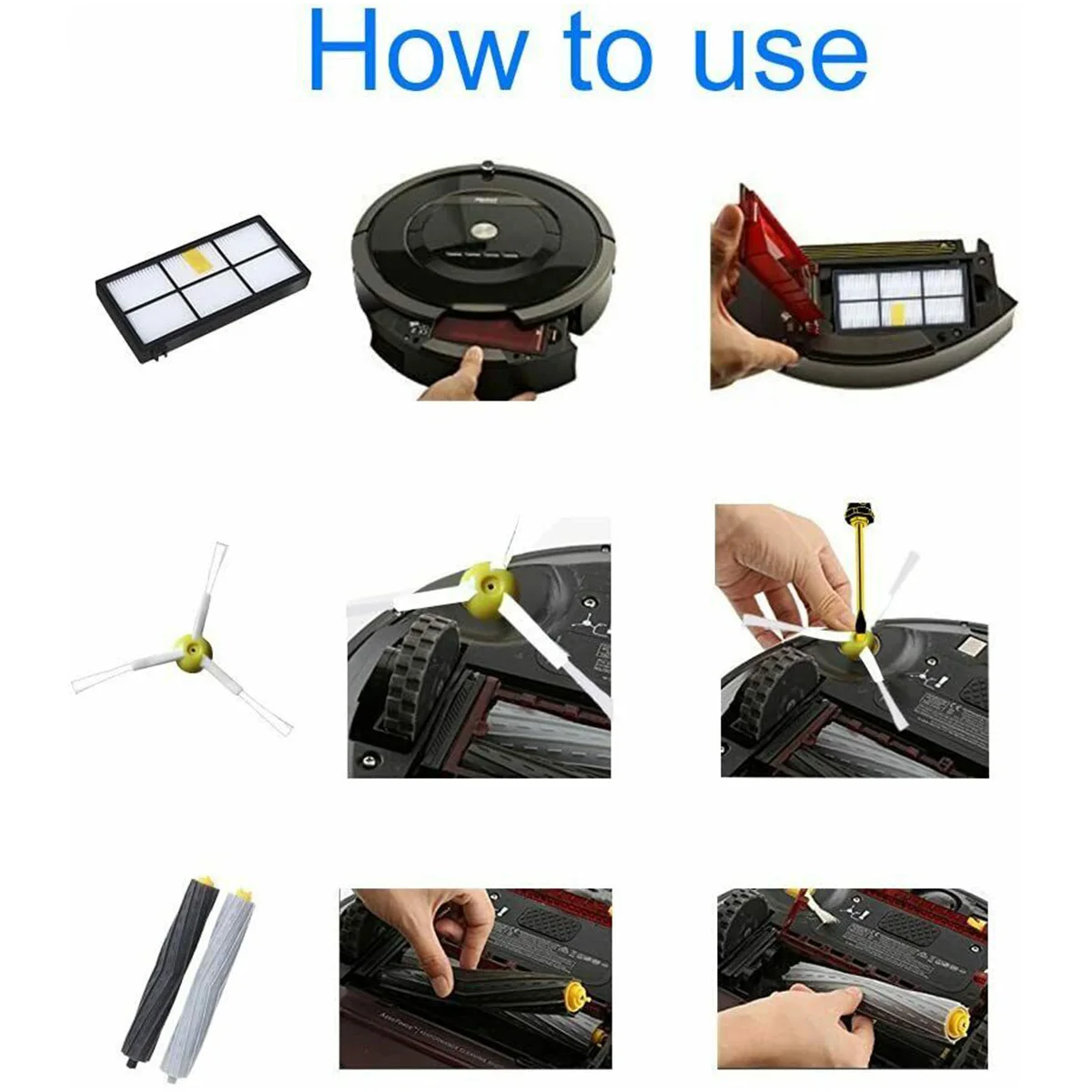 

Brand New Hot Accessories 866 870 871 850 860 861 864 880 890 891 Accessories Cleaner For Irobot Roomba 800/900