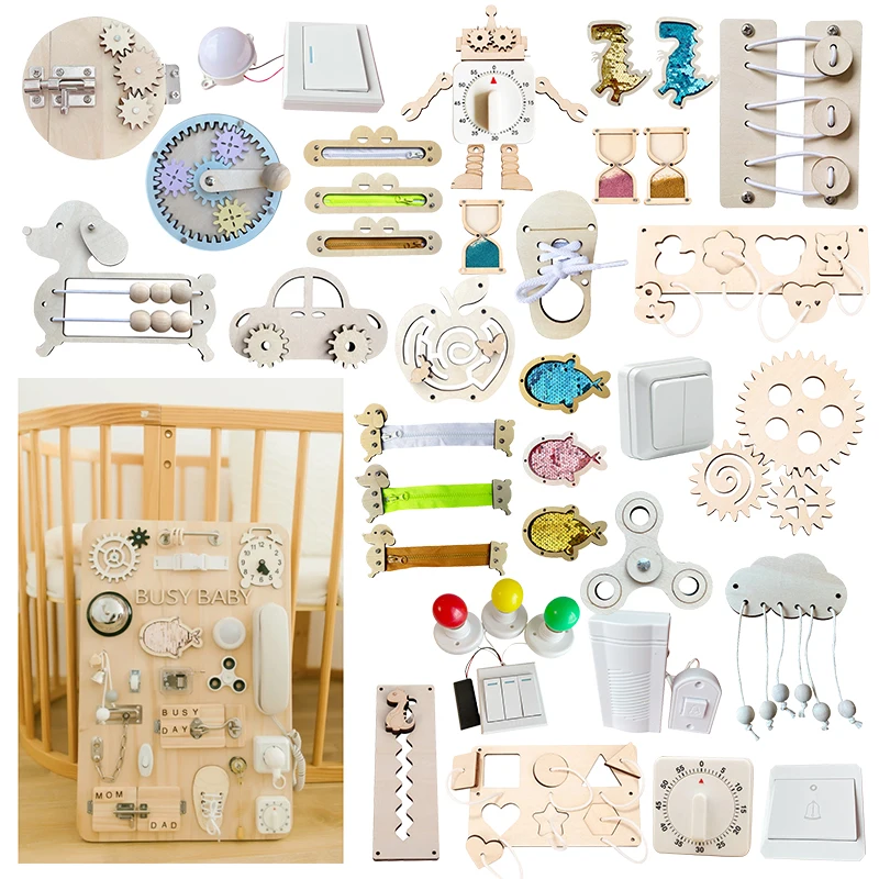 Деревянная доска для обучения детей по методу Монтессори