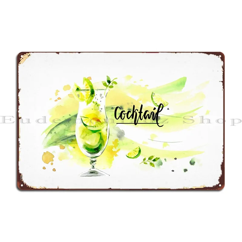 

Коктейльная коллекция, металлическая вывеска, настенная пещера, декор для стен, фотография