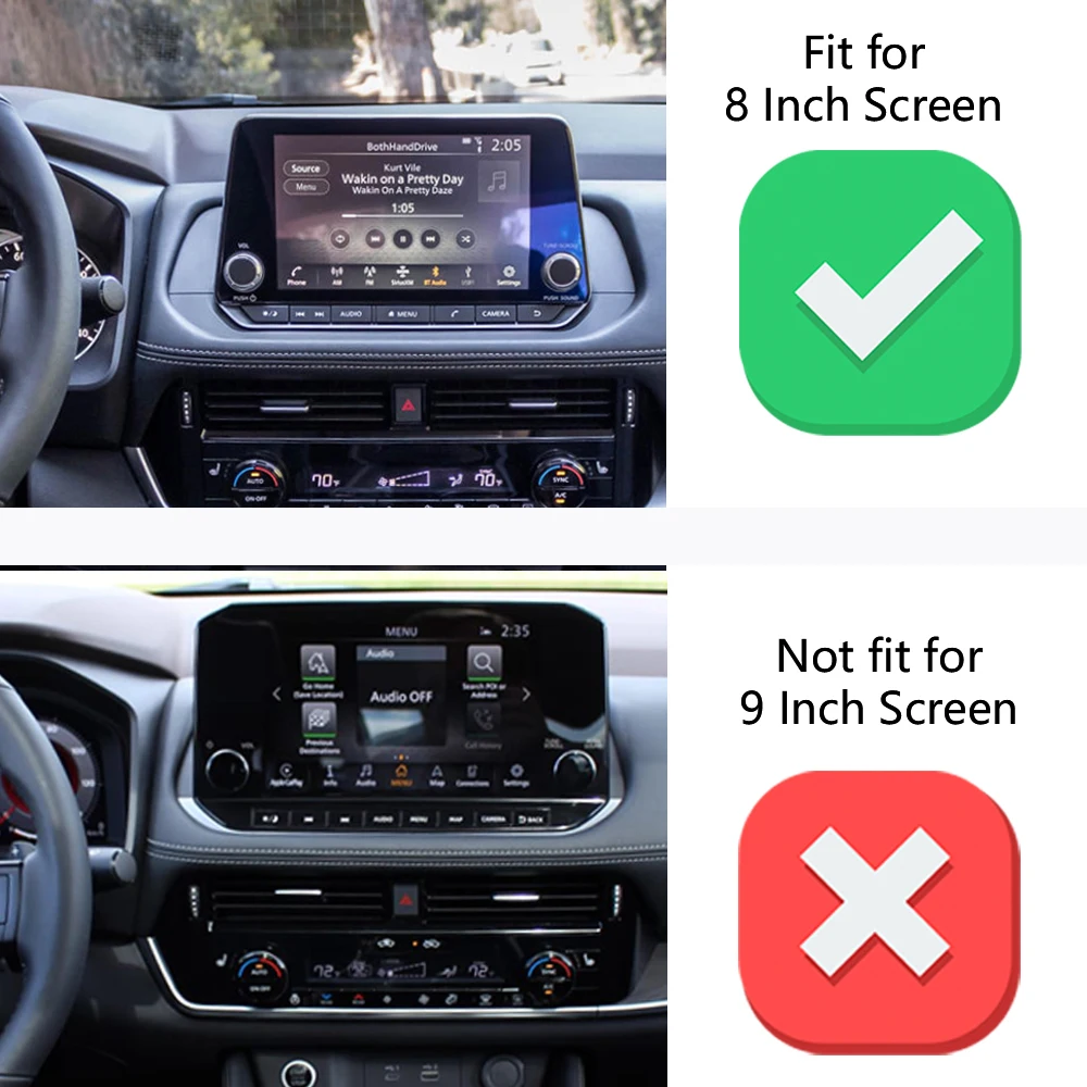 Фото Автомобильный держатель для телефона для Nissan Rogue T33 2021 2022 2023 8-дюймовая панель с фиксированным основанием 15 Вт держатель для телефона с беспроводной зарядкой автомобильное крепление №2