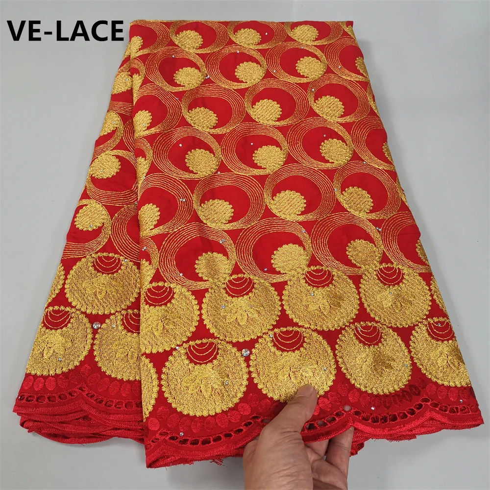 

Ткань из Дубая 100% хлопок, вуаль, кружево, швейцарская ткань 2023, Высококачественная африканская кружевная ткань, швейцарская вуаль, кружево в Швейцарии, 5 ярдов YC