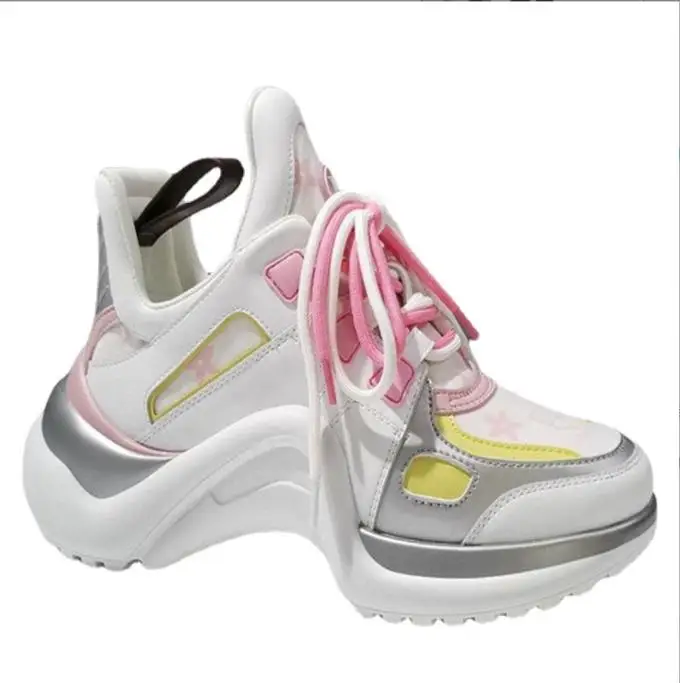 

Женские кроссовки на платформе, кожаные кроссовки на массивной подошве, повседневная спортивная обувь, 2023