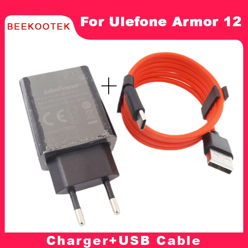 

New Original Ulefone Armor 12 Official Quick Charger Adapter+Type-C Cable Replacement Accessories For Ulefone Armor 12 Phone