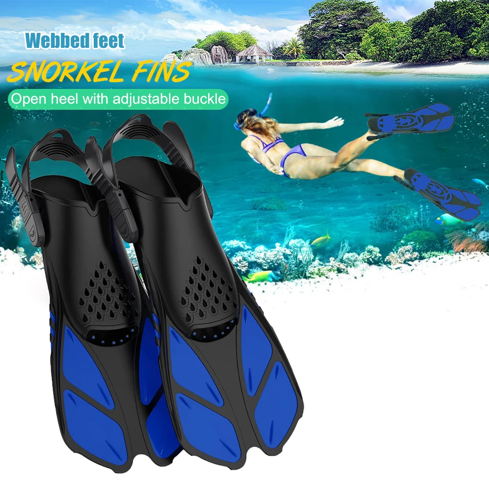

Snorkeling Diving Swimming Fins Anti-scratch Comfortable Adjustable Training Foot Flippers for Teenagers Adult
