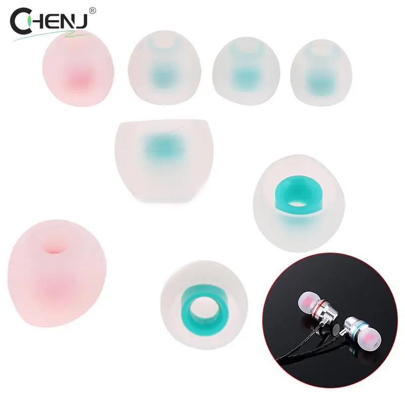 

1set In-Ear Earphone Covers Cap Layer Silicone Replacement Earbud Bud Tips Earbuds Eartips Earplug Ear Pads Cushion