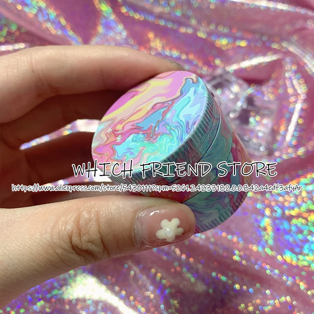 

Pink Sugar 40mm 4-layer Metal Herb Tobacco Weed Grinder Girly Smoke Tools Spice Herb Grinder Miller Crusher Machine Gifts