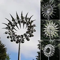 unique kinetic metal 3d wind spinners with metal garden stake perfect garden decoration unique gift idea outdoor