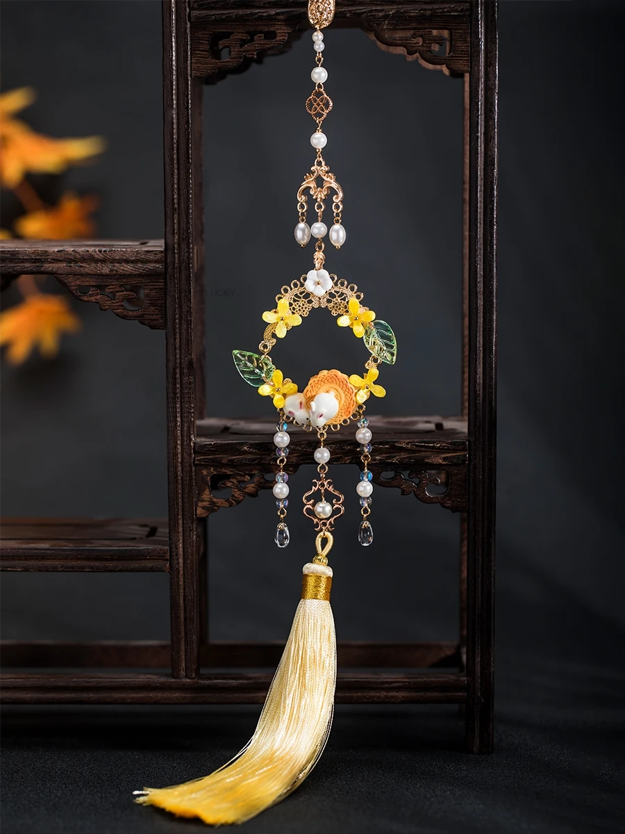 Китайская юбка Hanfu на груди и талии запрещенная покроковая украшение переднюю