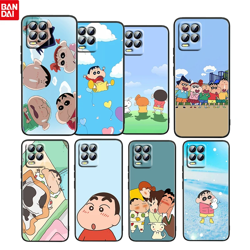 

Shin-chan Crayon Cute For OPPO Realme GT Neo Master Edition 9i 8 7 Pro C21 Narzo 30 5G 4G Soft Fundas Silicone Black Phone Case