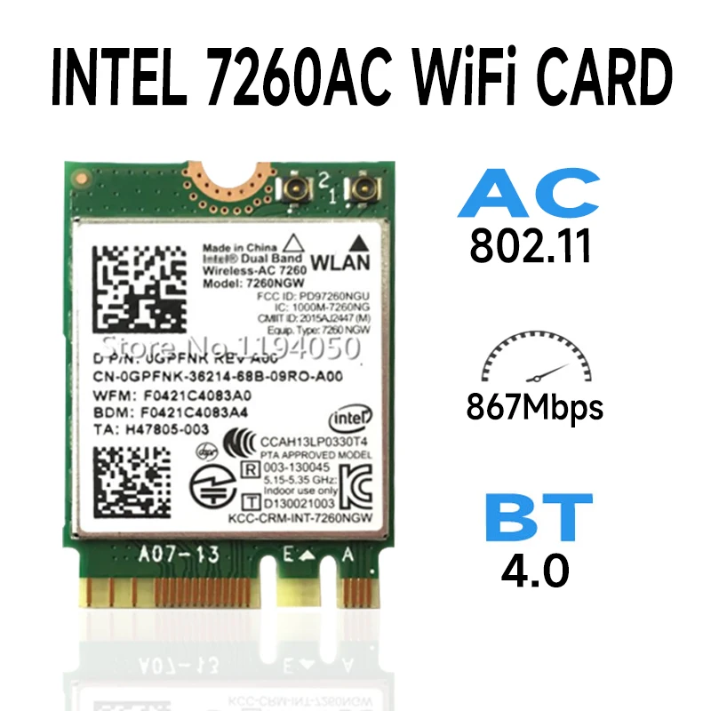 Intel Dual Band Wireless-AC 7260NGW