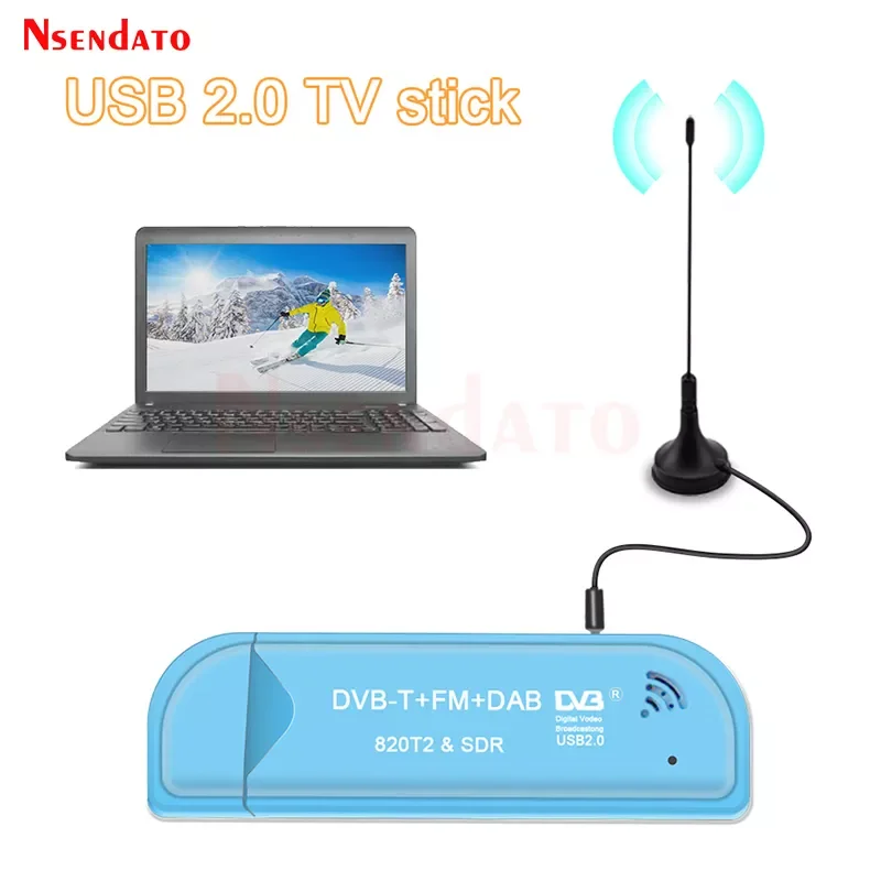 

Digital RTL2832U & R820T2 USB2.0 Smart DVB-T SDR TV Stick Tuner DVB-T+FM+DAB RTL SDR TV Receiver Dongle With Antenna For win
