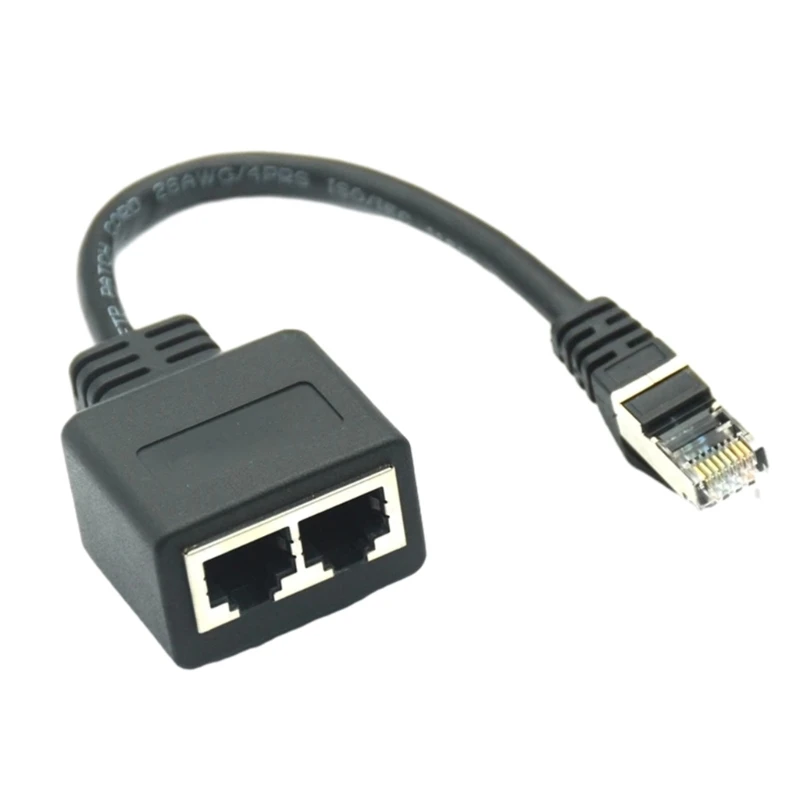 Кабель адаптера Ethernet-сплиттер 1 на 2 для разъема Ethernet LAN