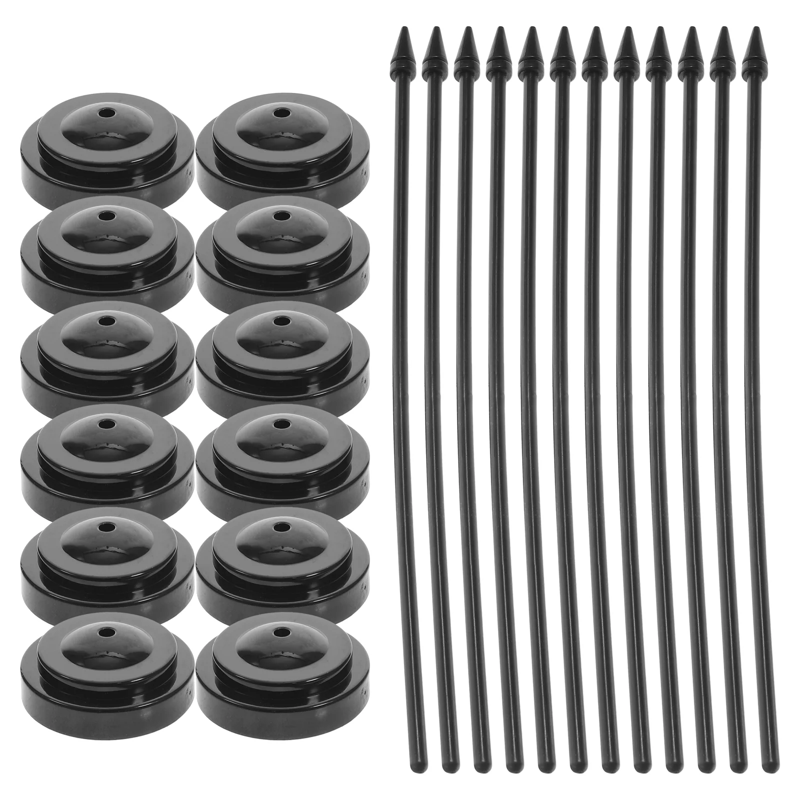 

Desk Flag Stand Pole Plastic Stick Pedestal Fixator Table Flagpole Fixing Office Holder Poles Wear-resistant Base Mini