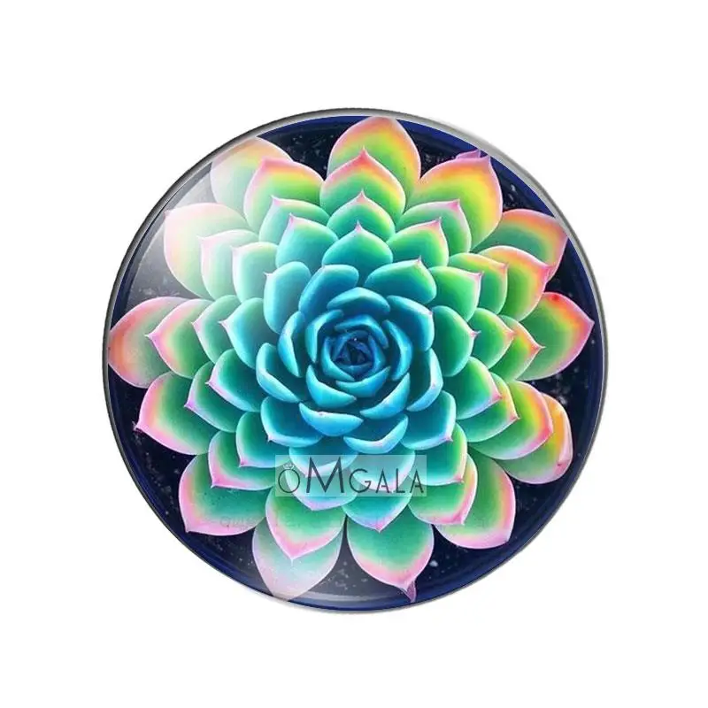 

Искусственные суккуленты CACTUS ART 10 шт. кабошоны стекло OMGALA