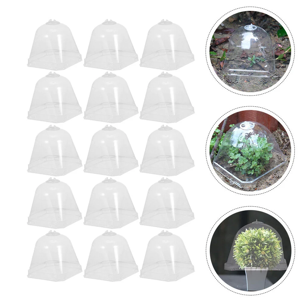 

Flower Pot Nursery Hood Dome Glass Containers Pot Protection Bell Covers