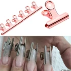 Профессиональное наращивание ногтей из стекловолокна, стекловолокно для наращивания ногтей, шелковая Форма для ногтей, розовое золото, акриловые Типсы, инструмент для заточки ногтей