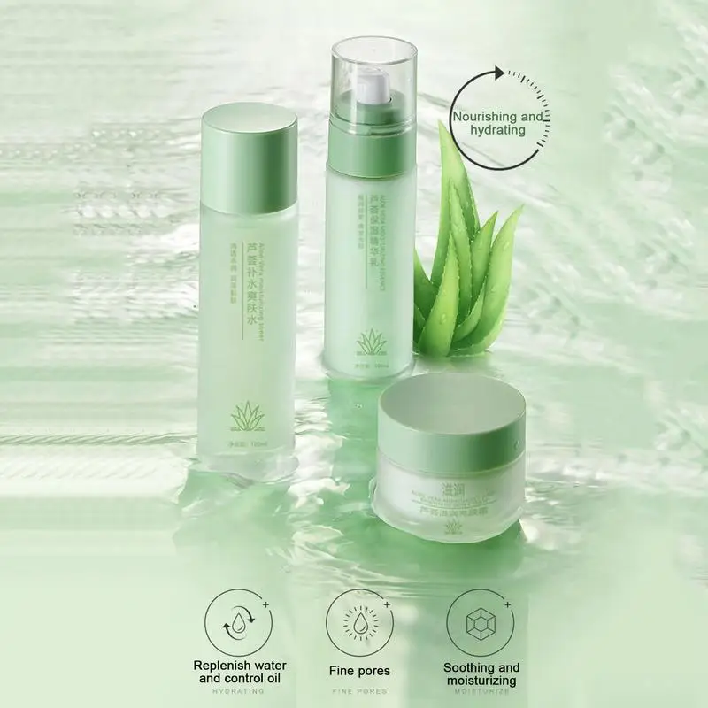 

Aloe Moisturizer Skin Moisturizer Toner Skin Lotion Cream For Oily & Combination Skin Refreshing Soothing Improving Skin