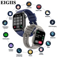 eigiis smart watch men bluetooth answer call full touch fitness tracker heart rate monitor blood oxygen sport smartwatch 2022