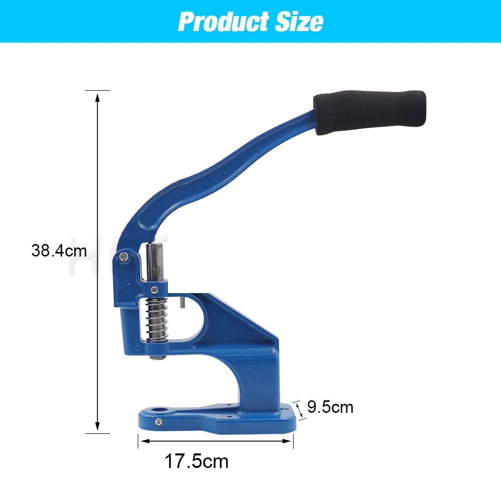 Набор инструментов для кожевничества Hand Press Grommet Machine Dies Mol Punch Tool Kit Double Cap Rivets Snap Eyelet Buttons Tools Leathercraft Handmade Machines.