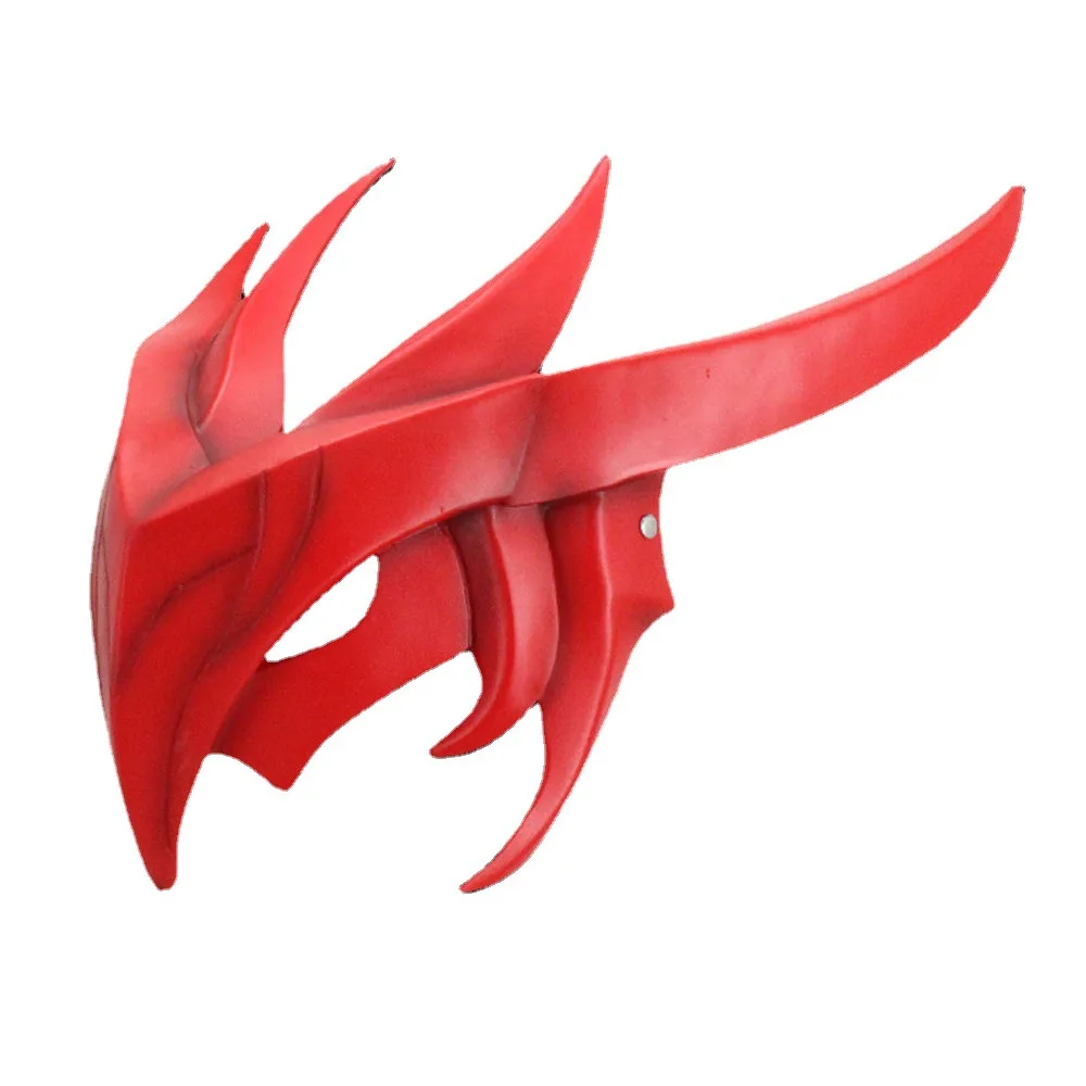 Лига Легенд: вечная маска лезвия воина демона из смолы Красного цвета для косплея