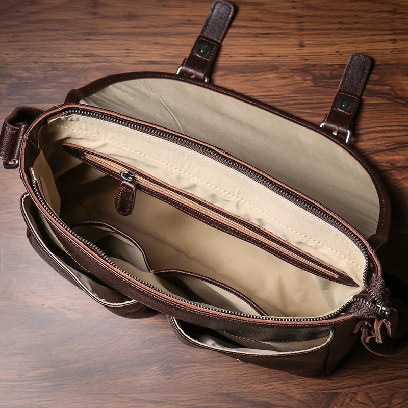 Мужская сумка-мессенджер ROOG из натуральной кожи