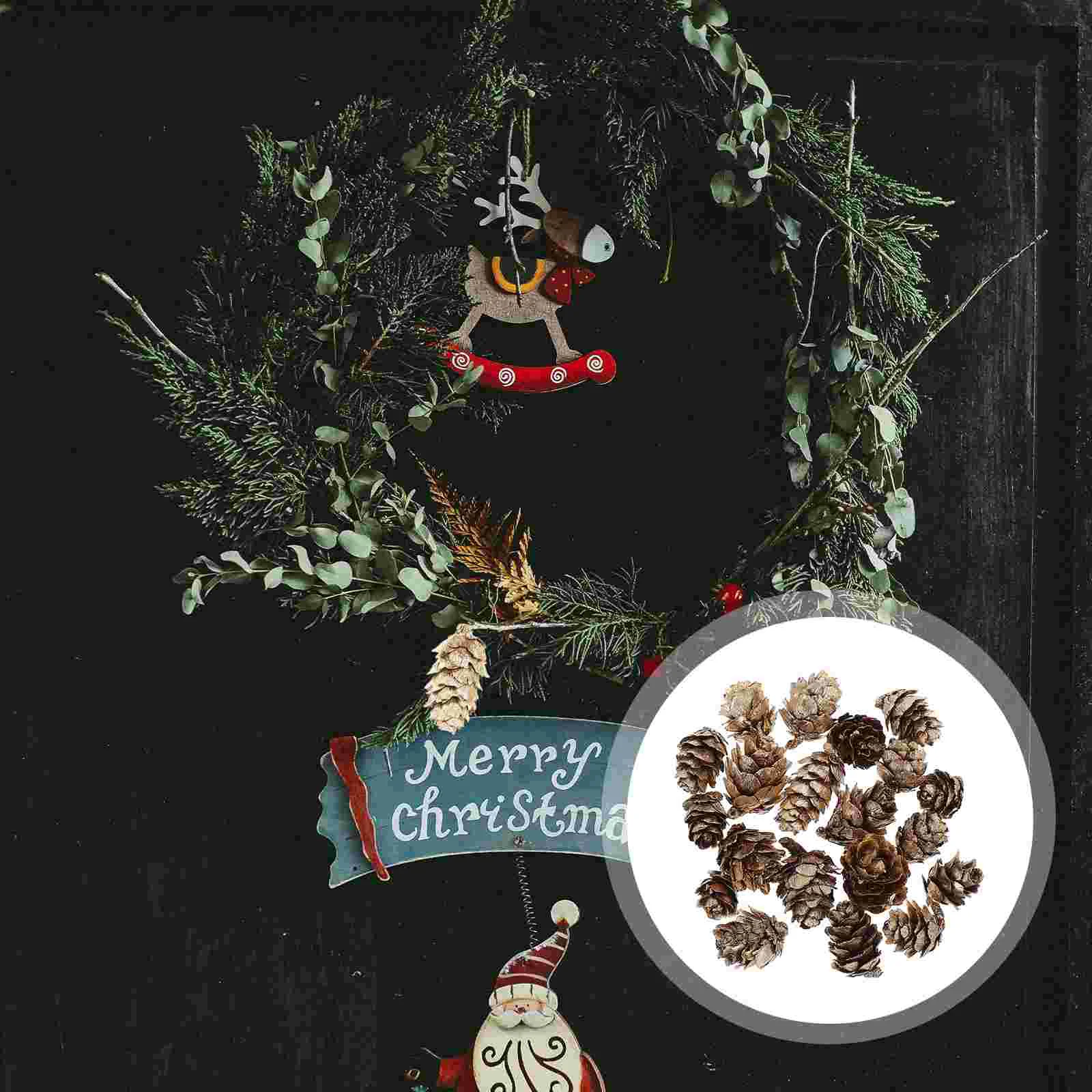 

Pine Cones Christmascrafts Mini Decorations Tree Cone Bulk Decor Ornaments Pinecone Small Pinecones Decorating Simulated Hanging