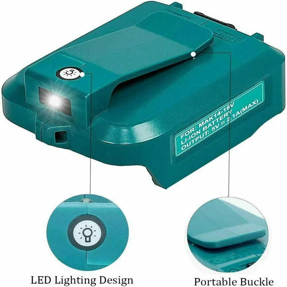 USB Power Charger Adapter LED Converter For MAKITA  ADP05 Bl1815 Bl1830 Bl1840 Bl1850 1415 14-18V Li-Ion Battery enlarge